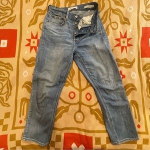 Aritzia Denim Forum Arlo High Rise Straight Jeans